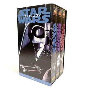 Vintage 1995 Star Wars Trilogy VHS Movie Set Box Empire Strikes Return of Jedi